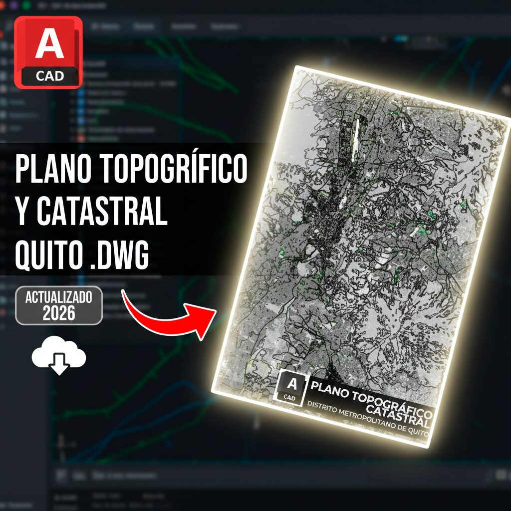 MAPA TOPOGRÁFICO Y CATASTRAL DEL DISTRITO METROPOLITANO DE QUITO