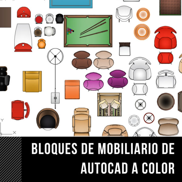 DESCARGA GRATIS BLOQUES DE MOBILIARIO DE AUTOCAD A COLOR - Imagen 2