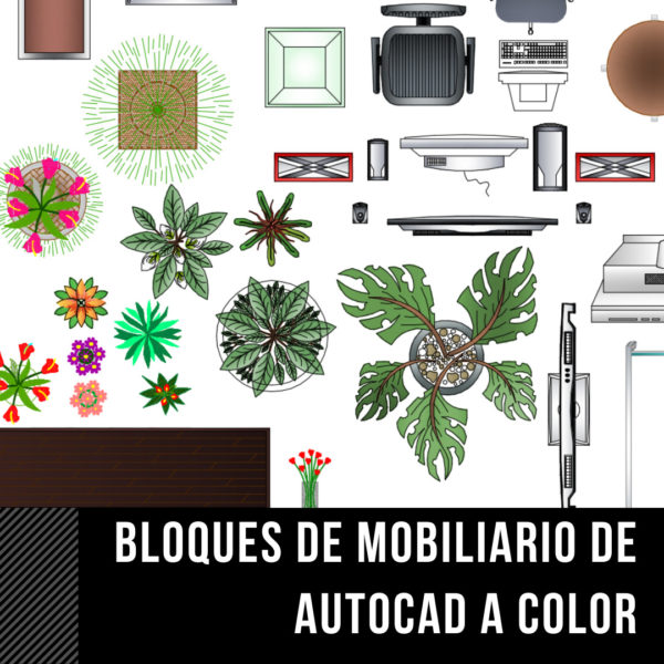 DESCARGA GRATIS BLOQUES DE MOBILIARIO DE AUTOCAD A COLOR - Imagen 4