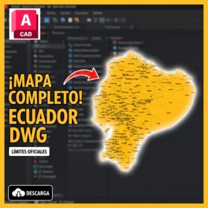 Mapa de Límites Políticos Cantonales del Ecuador – AutoCAD DWG
