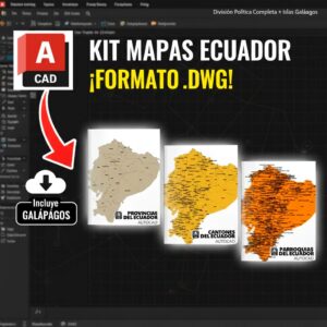 DESCARGA KIT MAPAS DE ECUADOR EN AUTOCAD .DWG