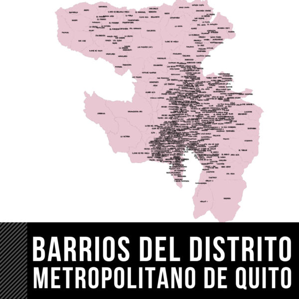 BARRIOS DEL DISTRITO METROPOLITANO DE QUITO EN AUTOCAD - Imagen 2