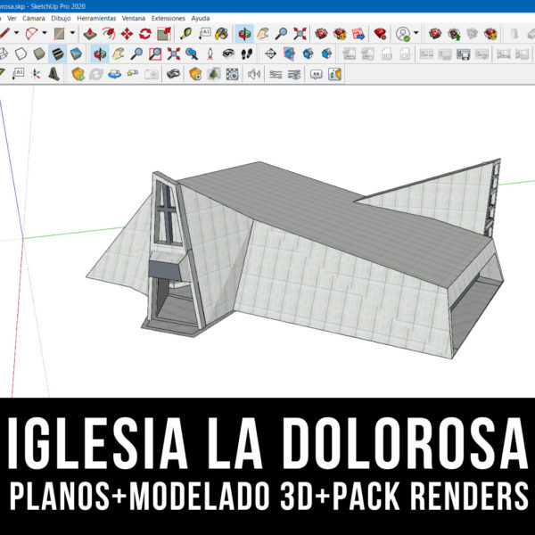 IGLESIA TEMPLO LA DOLOROSA DE QUITO EN AUTOCAD DWG