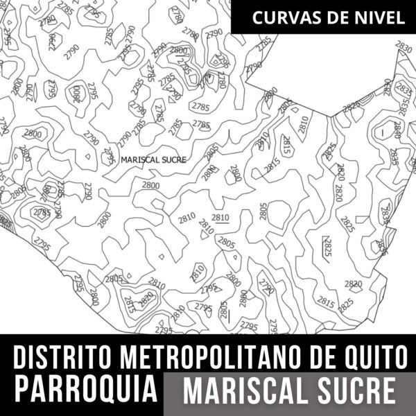 CURVAS DE NIVEL PARROQUIA LA MARISCAL DISTRITO METROPOLITANO DE QUITO