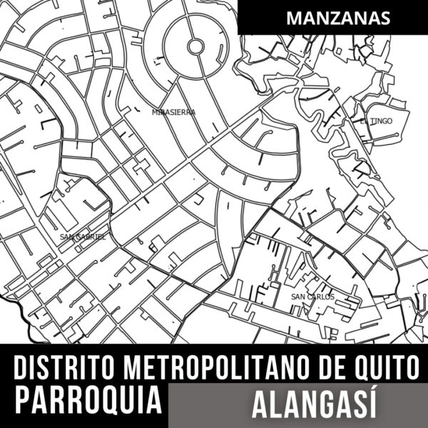 MANZANAS TRAMA URBANA ALANGASI