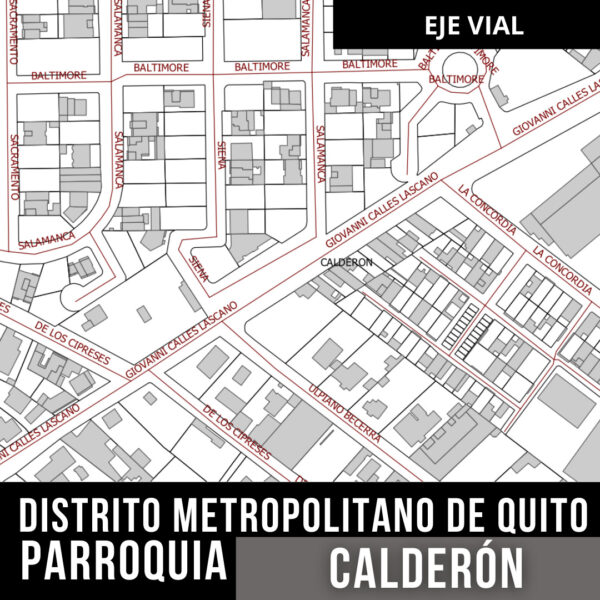 CALDERON EJE VIAL CALLES