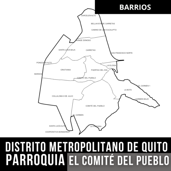 MAPA PREDIAL PARROQUIA EL COMITE DEL PUEBLO DM QUITO + CURVAS DE NIVEL - Imagen 11