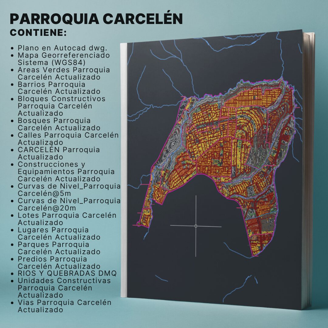 PARROQUIA CARCELÉN MAPA PREDIAL Y TOPOGRÁFICO (CURVAS DE NIVEL) DM QUITO