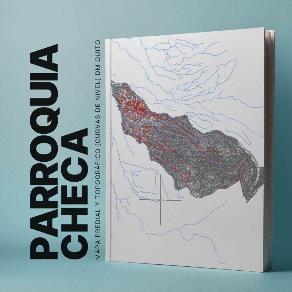 CHECA PARROQUIA MAPA PREDIAL Y TOPOGRÁFICO (CURVAS DE NIVEL) DM QUITO WGS84