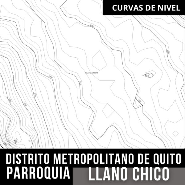 LLANO CHICO CURVAS DE NIVEL