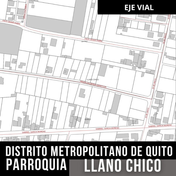 LLANO CHICO EJE VIAL CALLES