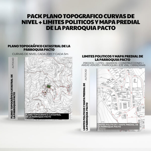 MAPA PREDIAL PARROQUIA PACTO DM QUITO + CURVAS DE NIVEL