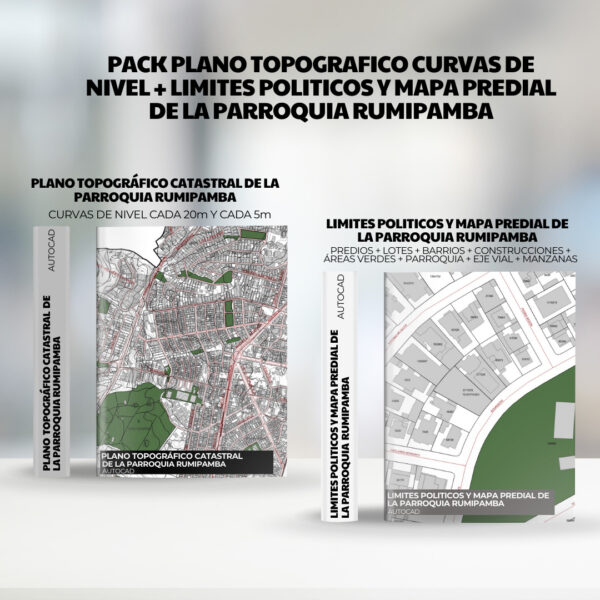 MAPA PREDIAL PARROQUIA RUMIPAMBA DM QUITO + CURVAS DE NIVEL