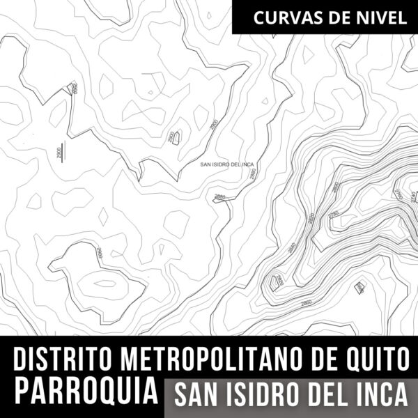 SAN ISIDRO DEL INCA CURVAS DE NIVEL
