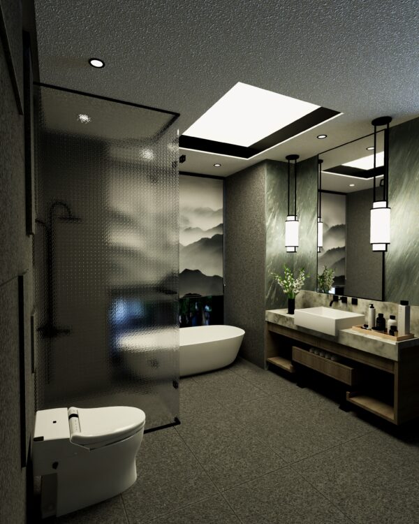 MODELO 3D DISEÑO DE BAÑO 9,5m2 - Imagen 2