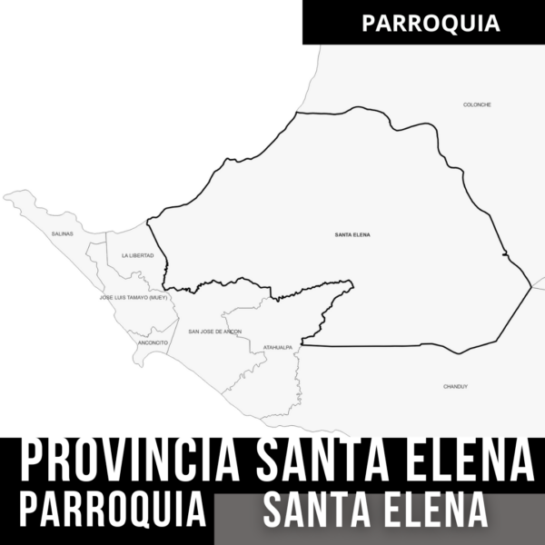 Parroquia Santa Elena Mapa Topográfico Curvas de Nivel