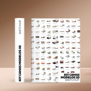 KIT CAMAS + PACK DE MODELOS 3D +373 BLOQUES PARA SKETCHUP