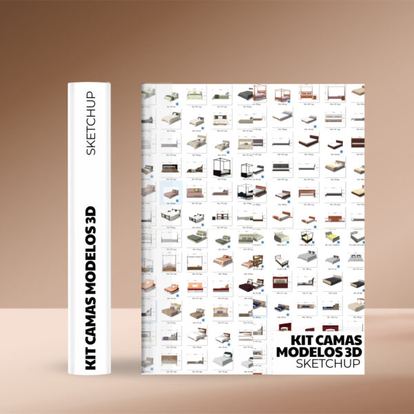 KIT CAMAS + PACK DE MODELOS 3D +373 BLOQUES PARA SKETCHUP