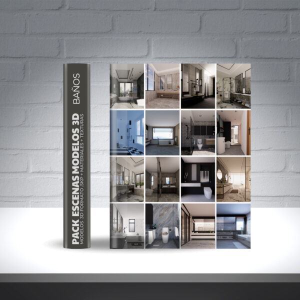 PACK ESCENAS MODELOS 3D BAÑOS