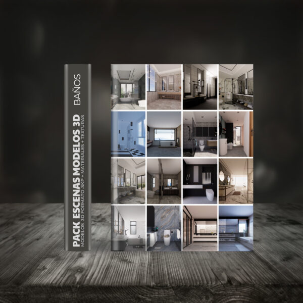 PACK ESCENAS MODELOS 3D BAÑOS