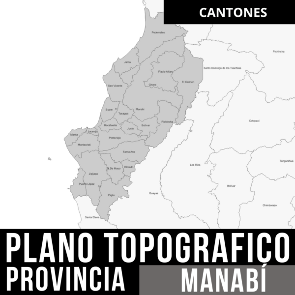CANTONES DE MANABI CURVAS DE NIVEL MANABI