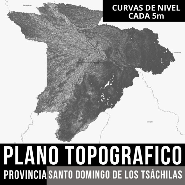 PACK PLANO TOPOGRAFICO CURVAS DE NIVEL SANTO DOMINGO DE LOS TSACHILAS