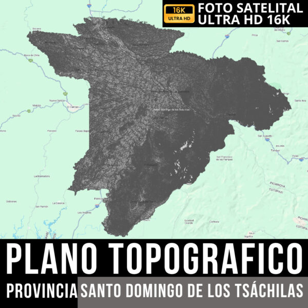 PACK PLANO TOPOGRAFICO CURVAS DE NIVEL SANTO DOMINGO DE LOS TSACHILAS