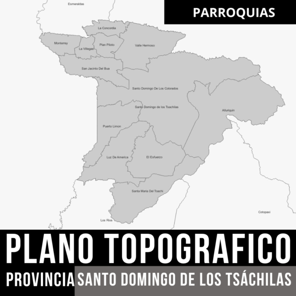 PACK PLANO TOPOGRAFICO CURVAS DE NIVEL SANTO DOMINGO DE LOS TSACHILAS