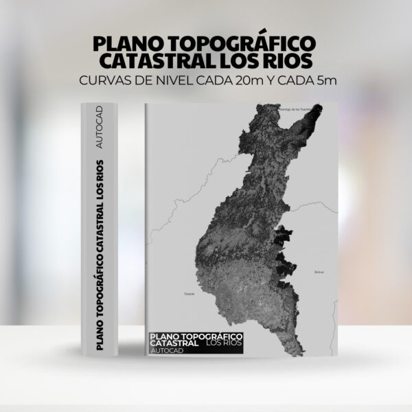 PACK PLANO TOPOGRAFICO CURVAS DE NIVEL Y POLITICO DE DE LA PROVINCIA DE LOS RIOS