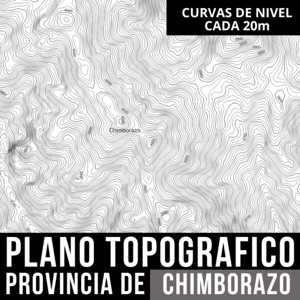 Chimborazo en Detalle_ Planos Topográficos con Curvas de Nivel y Límites Políticos