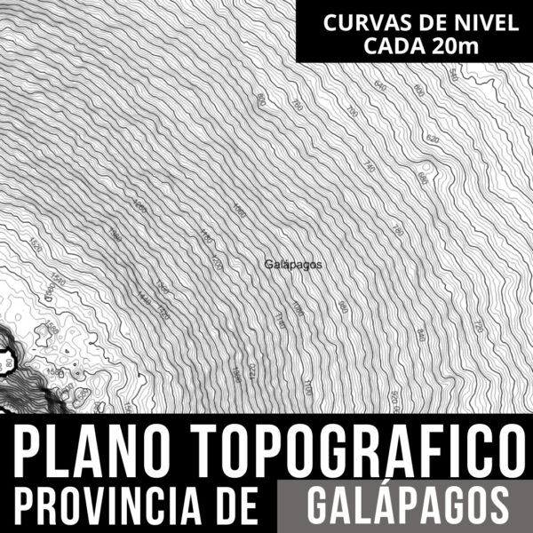 Descarga Mapas Topográficos y Límites Políticos de GALÁPAGOS en AutoCAD