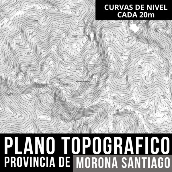 PACK PLANO TOPOGRAFICO CURVAS DE NIVEL Y LIMITES POLITICOS PROVINCIA DE MORONA SANTIAGO EN AUTOCAD - Imagen 10
