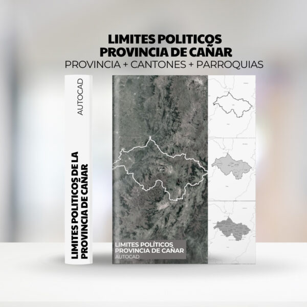 Descarga los Mapas Completo de Cañar_ Curvas de Nivel y Límites Políticos