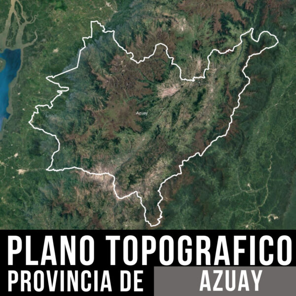 Mapa Digital de Azuay_ Curvas de Nivel y Límites Políticos en AutoCAD