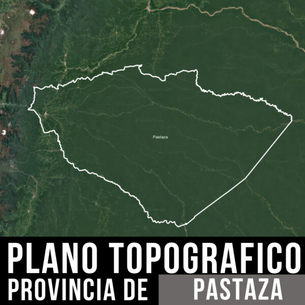 Mapa Digital de PASTAZA_ Curvas de Nivel y Límites Políticos en AutoCAD