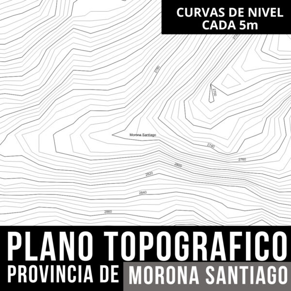 Mapa Geográfico de Morona Santiago_ Curvas de Nivel y Límites Políticos en AutoCAD