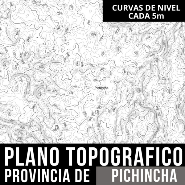 Mapa Geográfico de PICHINCHA_ Curvas de Nivel y Límites Políticos en AutoCAD