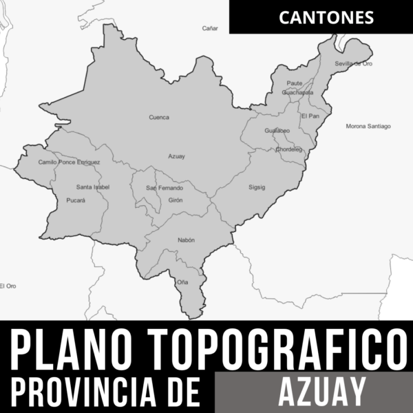 Obtén los Planos Topográficos de Azuay con Límites Políticos en AutoCAD