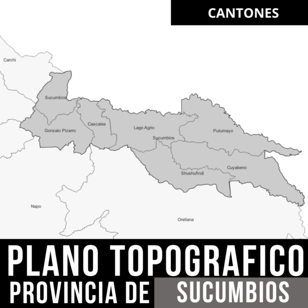Obtén los Planos Topográficos de Sucumbios con Límites Políticos en AutoCAD