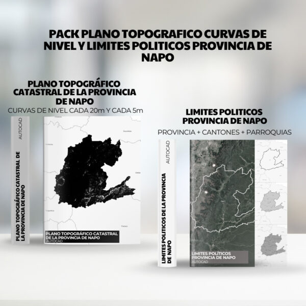PACK PLANO TOPOGRAFICO CURVAS DE NIVEL Y LIMITES POLITICOS PROVINCIA DE LA PROVINCIA DE NAPO