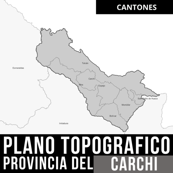 Paquete de Curvas de Nivel y Límites Políticos para la Provincia de Carchi en Formato AutoCAD
