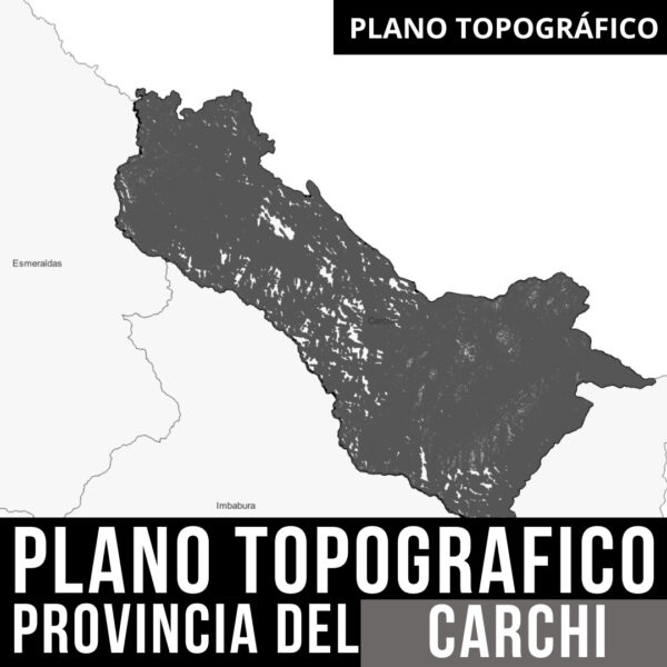 Pack de Mapas Topográficos con Curvas de Nivel y Límites Políticos de Carchi en AutoCAD