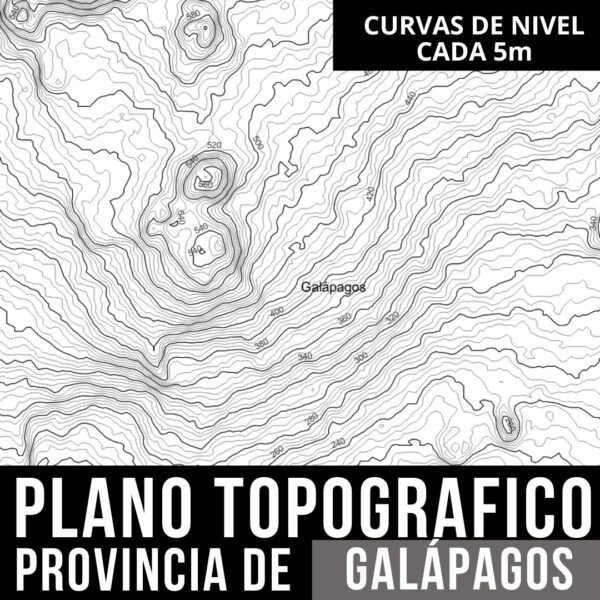 Pack Completo de Planos Topográficos y Límites Políticos de GALÁPAGOS en AutoCAD (2)
