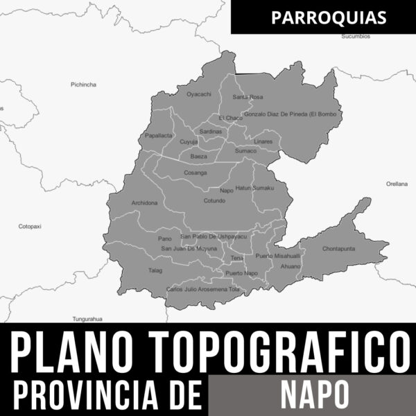 Pack de Mapas Topográficos y Límites Políticos de Napo en Formato AutoCAD