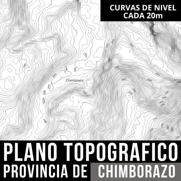 Pack de Planos de Chimborazo_ Curvas de Nivel y Límites Políticos para tu Proyecto