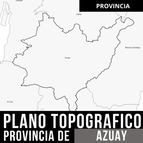 Planos Detallados de Azuay_ Curvas de Nivel y Límites Políticos en AutoCAD