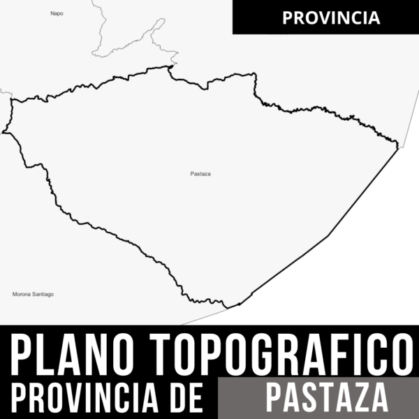 Planos Detallados de PASTAZA_ Curvas de Nivel y Límites Políticos en AutoCAD