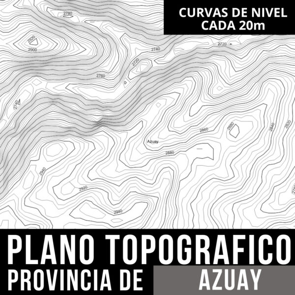PACK x 3 PACK PLANO TOPOGRAFICO CON CURVAS DE NIVEL + LIMITES POLITICOS + PLANO CATASTRAL DE LA PROVINCIA DE AZUAY EN AUTOCAD - Imagen 10