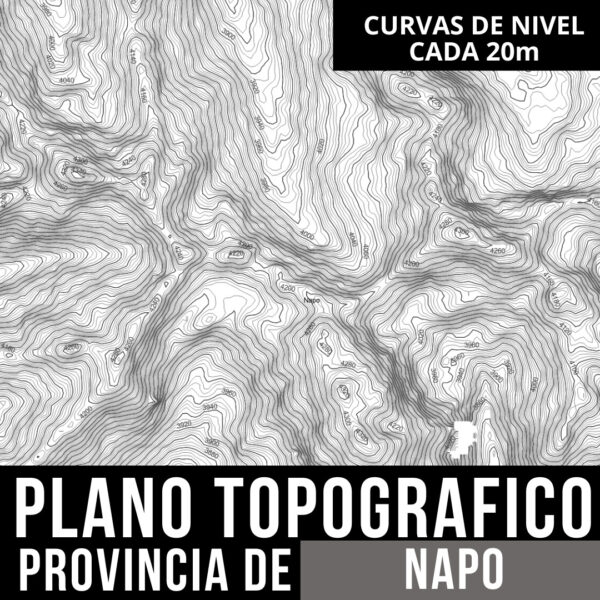 Planos Topográficos en AutoCAD_ Curvas de Nivel y Límites Políticos de Napo
