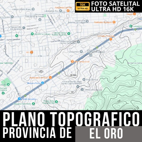 ¡Accede Ahora! Pack de Planos Topográficos con Detalles de El Oro y Límites Políticos (2)